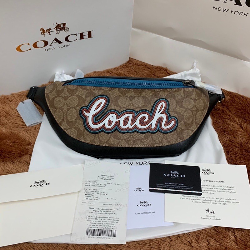 TAS WAISBTAG PRIA COWOK COACH LOGO ORIGINAL