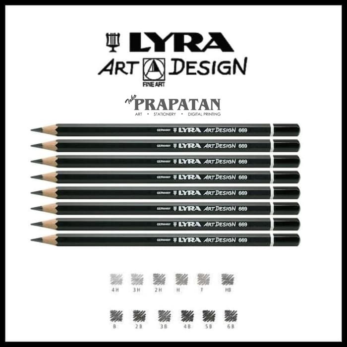 

WARNAPENSIL- LYRA REMBRANDT ART DESIGN 669 GRAPHITE PENCILS - B -PENSIL WARNA