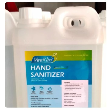 Hand Sanitizer 1 Liter Cair Wangi 1000ml
