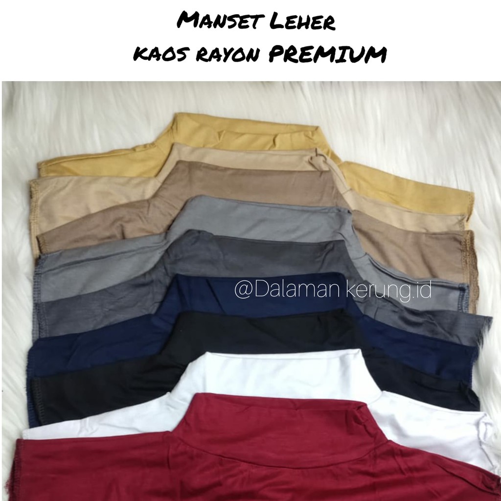 Manset leher kaos PREMIUM bahan kaos dingin