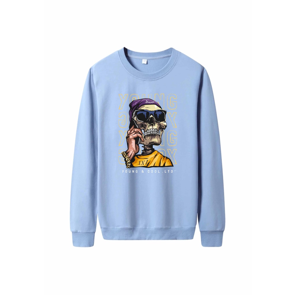 Sweater Pria Young And Cool Crewneck Pria M - XXL