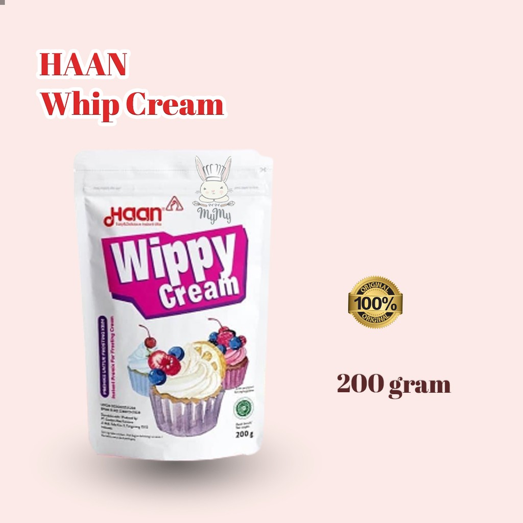 

HAAN Whippy Cream Bubuk Whipping Krim 200 gr