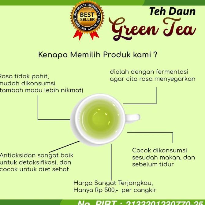 

[[BISA COD]] GreenTea anti-Oksidan Terbaik, Detoksifikasi, Teh Melegakan, Teh Hijau EKSLUSIF Kode