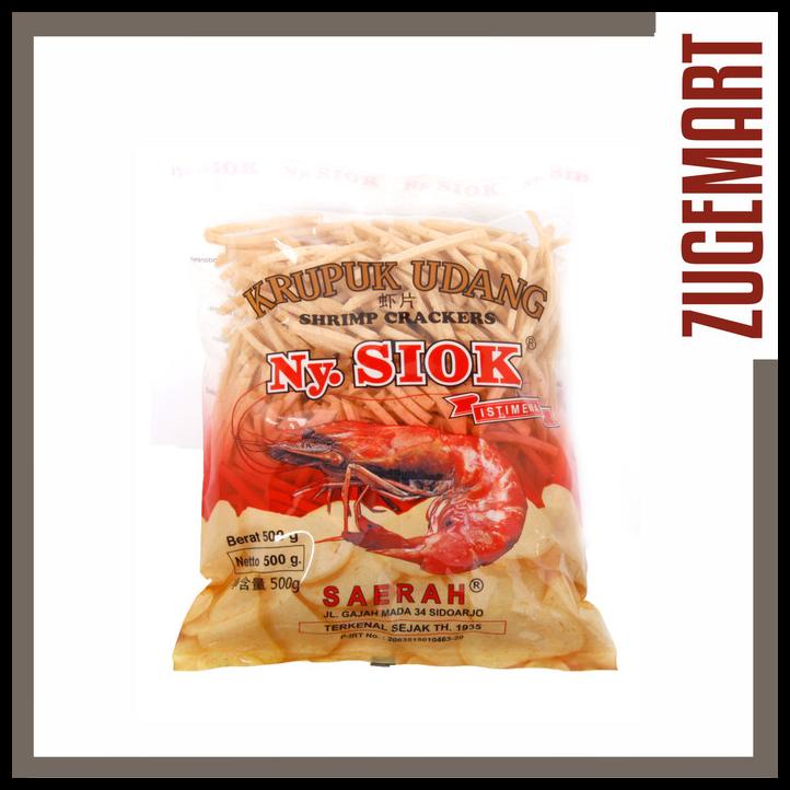 

DISKON TERBATAS !!! KRUPUK / KERUPUK UDANG STIK NY SIOK - 500GR TERLARIS