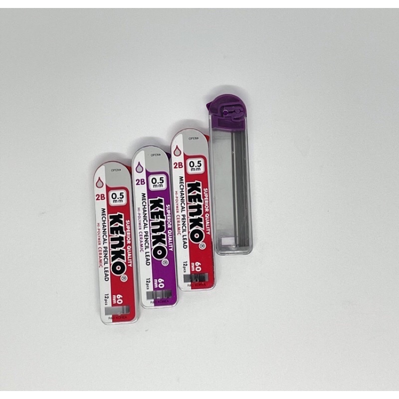 

ISI PENSIL MEKANIK KENKO 2B 0.5mm MURAH / MECHANICAL PENCIL LEADS 2B 0,5mm