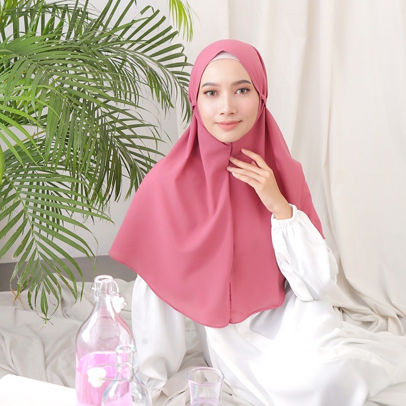 Bergo Maryam Hijab Wanita Cantik Promo Bisa COD Jilbab Instant