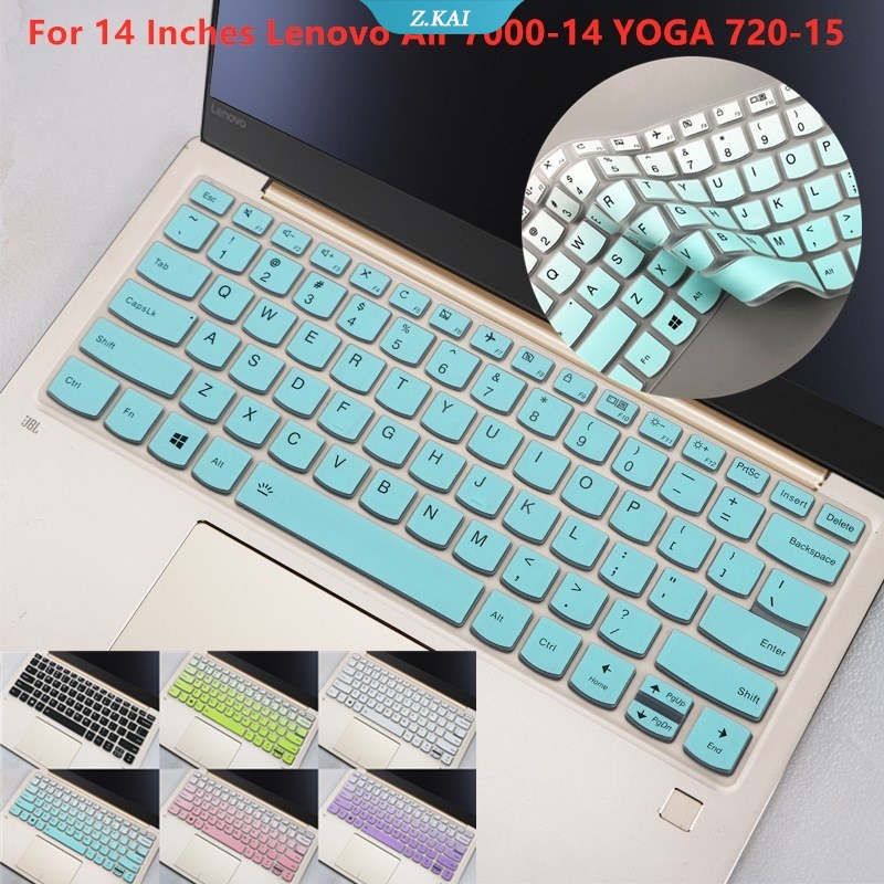 Pelindung Keyboard Silikon Anti Debu / Air Multi Warna Untuk Lenovo Ideapad 5 Slim 3 5i Air 7000-14 YOG-15 13.3 &quot;(ZK)