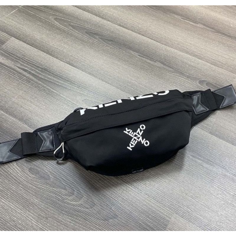Waistbag Bumbag Crosslogo Black - Green