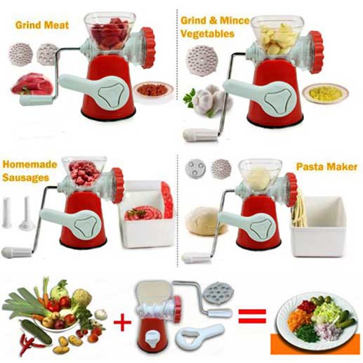 Meat Grinder manual penggiling giling daging sayuran buah pasta mincer