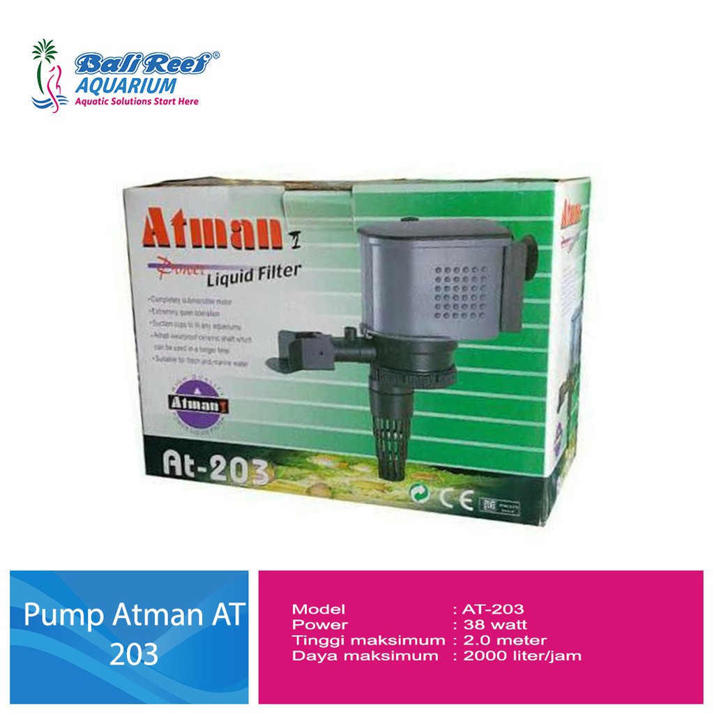 Atman AT 203 Pompa Celup Aquarium Atman AT 203