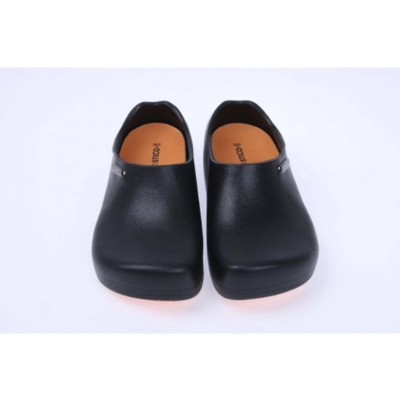 STICO ANTI SLIP CHEF SHOES CLOG SEPATU DAPUR HITAM BLACK