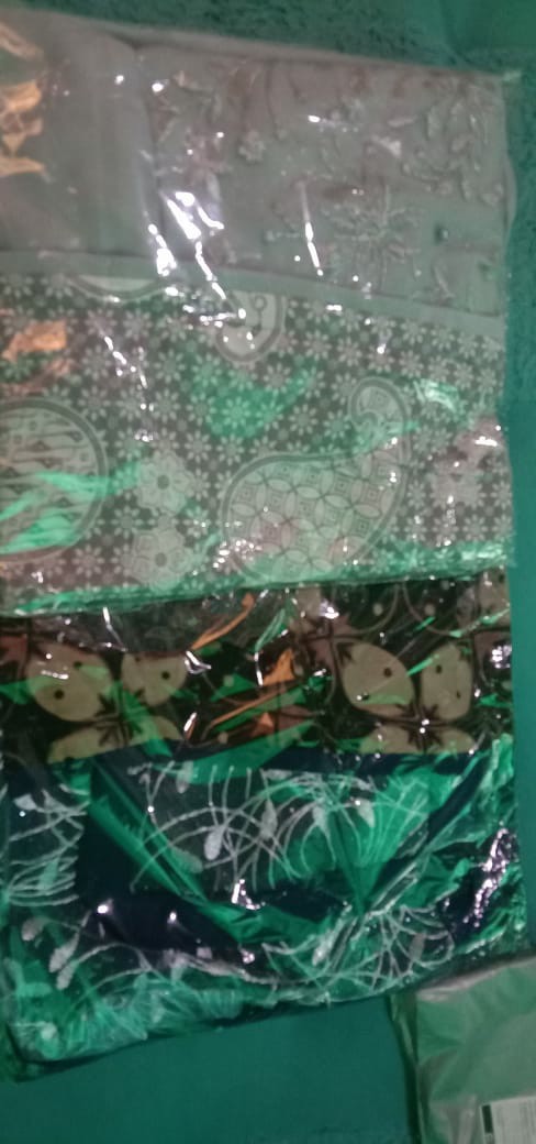 Tey-17 Batik Wanita Asj Sa Hrb026 Kenongo Kemeja Tosca Pendek