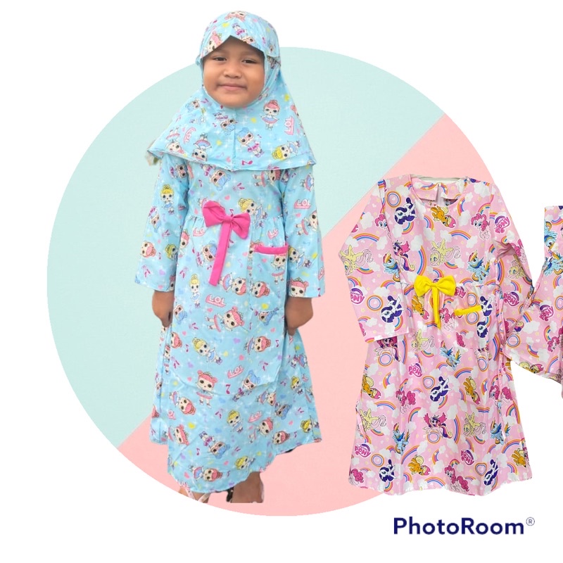 GAMIS ANAK SAKU CATRA UMUR 2 -6  TAHUN