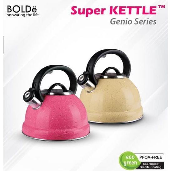 Bolde Super Kettle Genio Series Dengan Bahan Stainless Steel &amp; Kapasitas 3L Air Lebih Cepat Mendidih