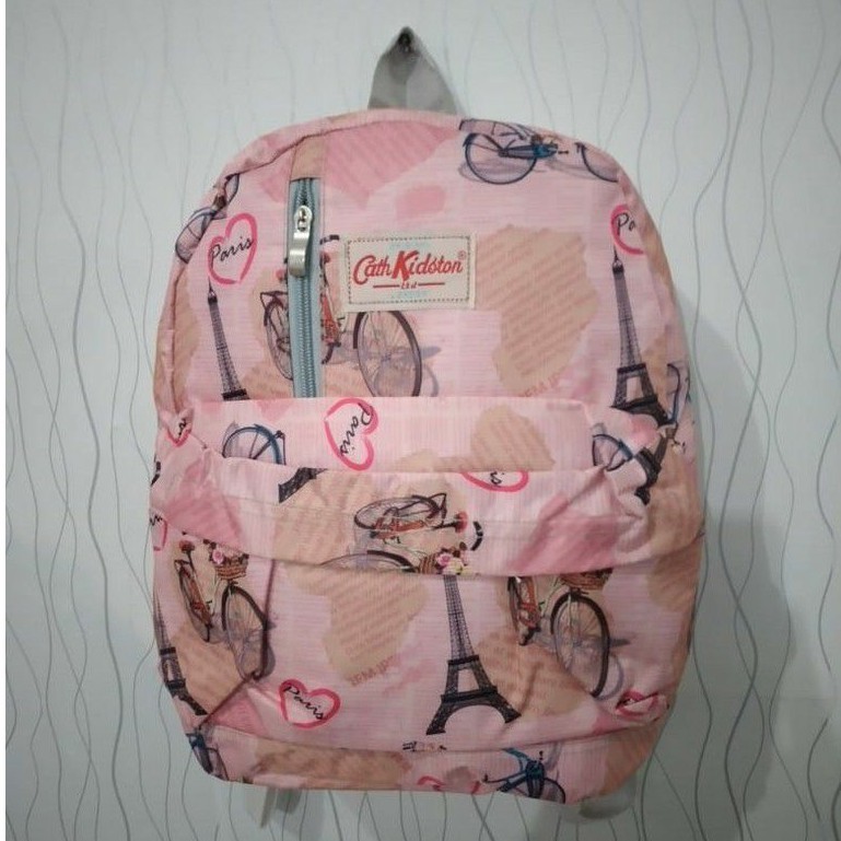 Tas Ransel CATHKIDSON motif PARIS & BUNGA KEMBANG