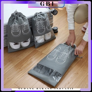 GBI Tas Serut Sepatu Shoes Bag Penyimpanan Sepatu dan Sendal Kantong Sepatu Tali Serut Serbaguna Murah Import