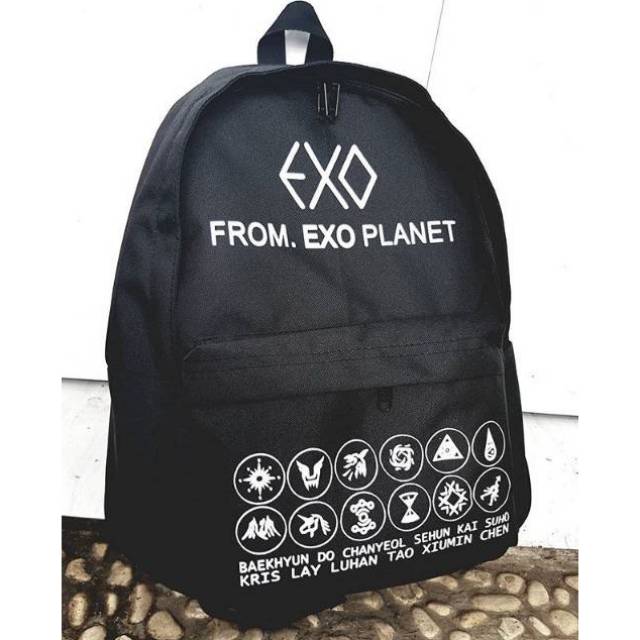 Tas exo planet kpop ransel backpack tas sekolah pria wanita