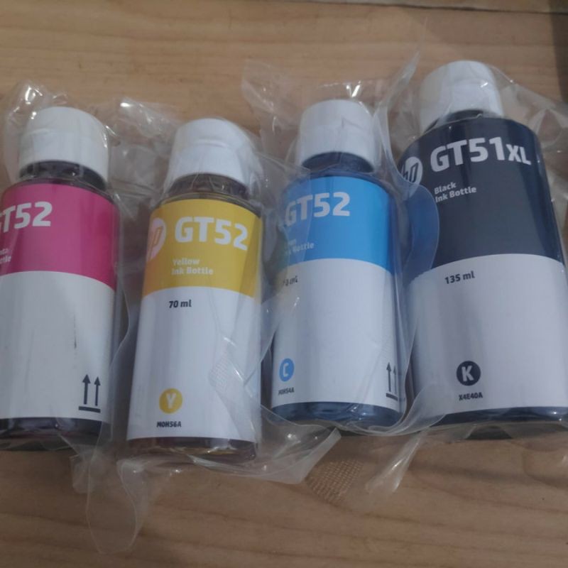 Paket Tinta Hp GT51XL + GT52 Losepack Original