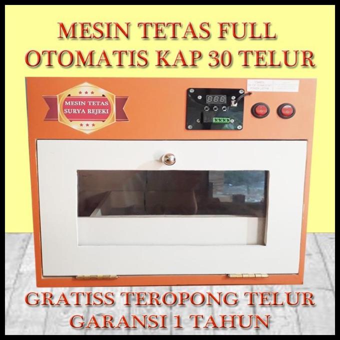 Mesin Tetas Telur Ful Otomatis Kapasitas 30 Telur Ayam Bebek 100 Telur