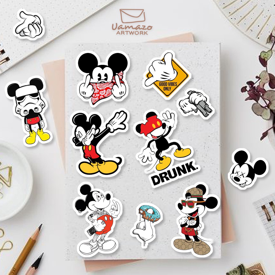

Sticker Tumblr / Mickey Fun / Sticker Pack / Sticker Lucu / Sticker Aesthetic / Sticker Scrapbook