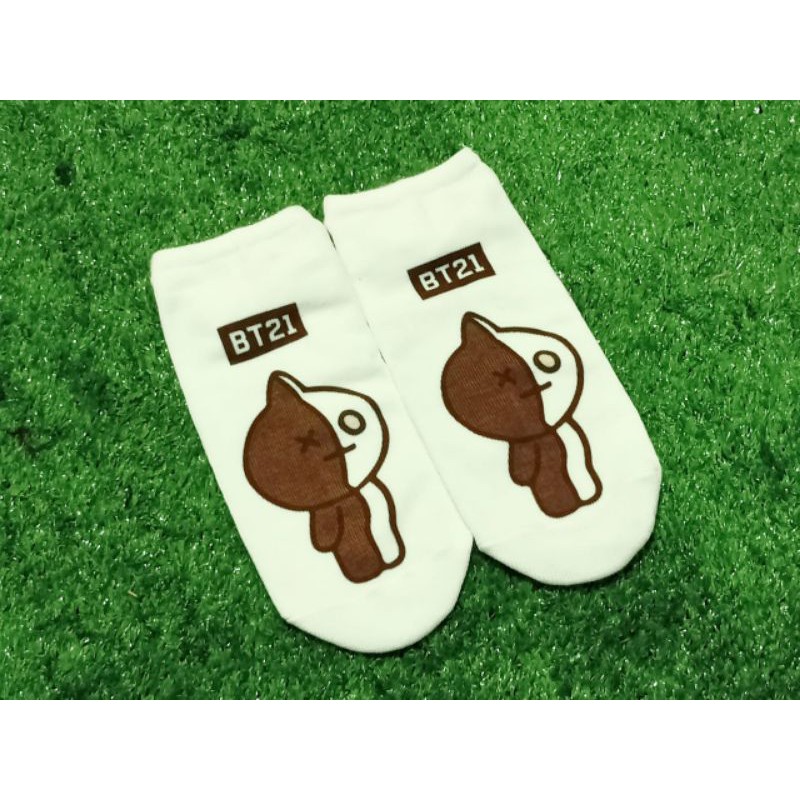 Kaos Kaki Pendek/BT21 Ankle Low socks motif BT21 KAOSKAKI BT21 MURAH KAOSKAKI BTS MALANG-VAN 2ND