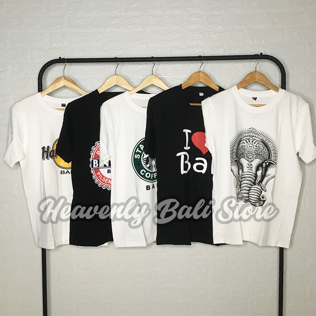 KAOS BALI PRIA / KAOS BALI BERKUALITAS / KAOS KATUN 100% / 100% COTTON