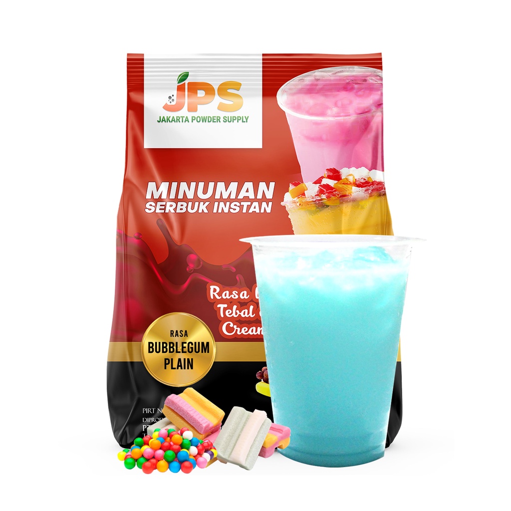 

JPS Bubble Gum Plain Serbuk Powder Bubuk Minuman 1 Kg