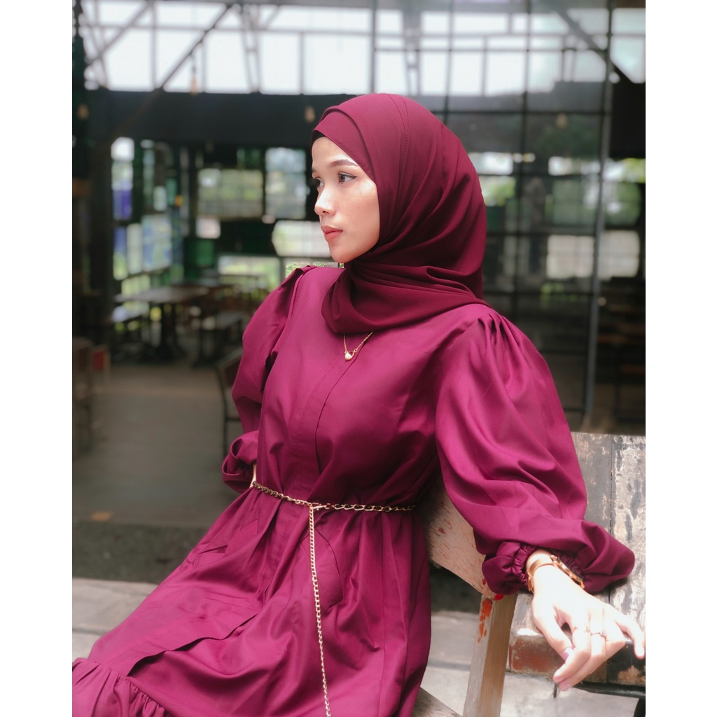 DYA DRESS BYGIAGIO dress kondangan gaun akad simple gaun wedding pernikahan baju muslim putih lamaran pakaian wanita pesta elegan fashion korea dres lebaran cantik anggun mewah nyaman dipake gaun vintage bahan katun toyobo menyerap keringat fashion cantik