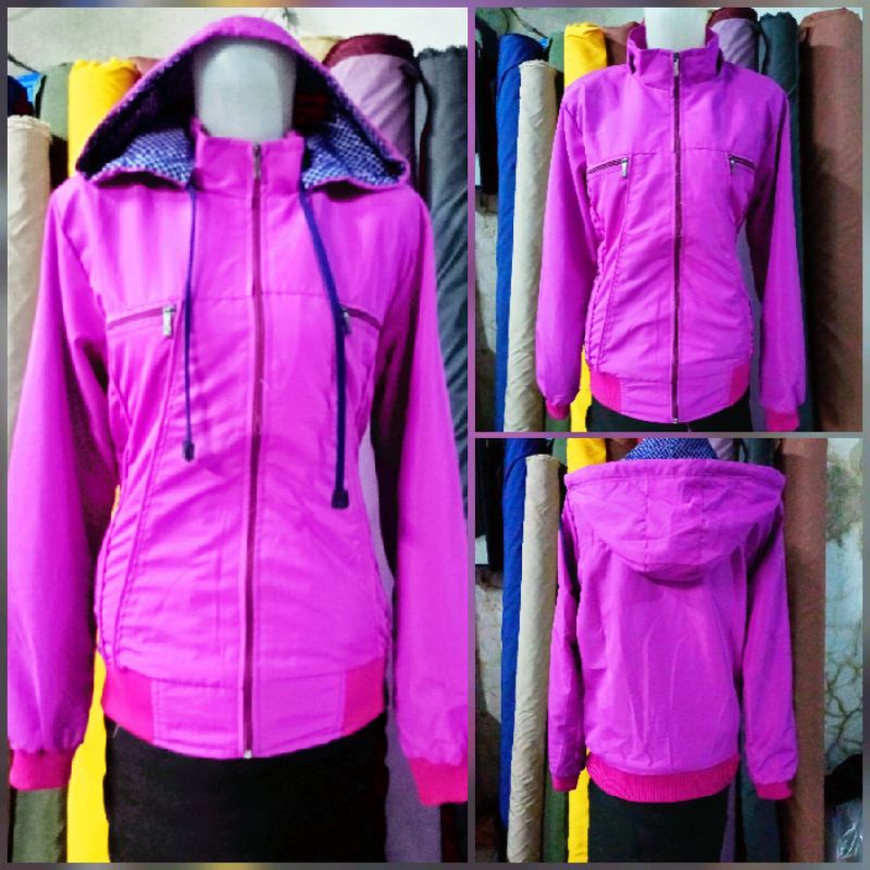 jaket perasut ful puring cewe all size