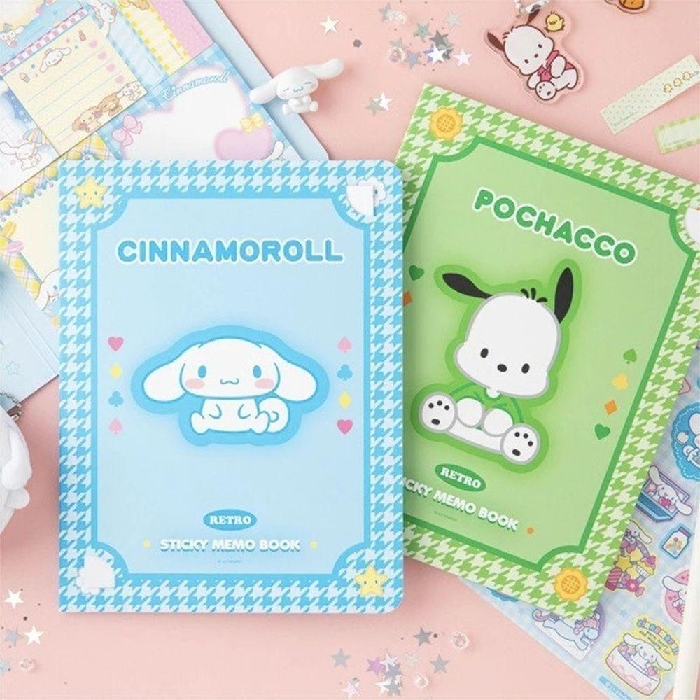 Lanfy Note Pad Kawaii Girl's Heart Anime My Melody Cinnamoroll Bahan Buku Pegangan Siswa