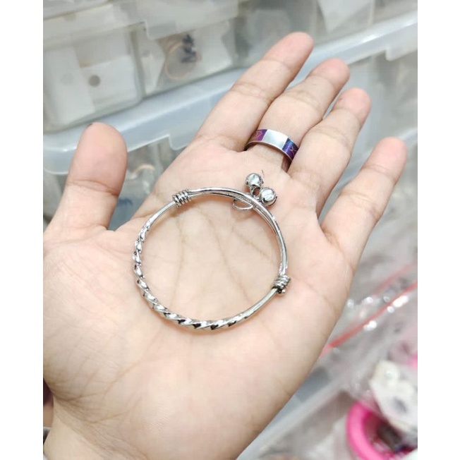 GELANG ULIR BAYI/GELANG TANGAN ANAK/GELANG SILVER ANAK/GELANG GOLD BAYI/GELANG ANAK FLEKSIBEL