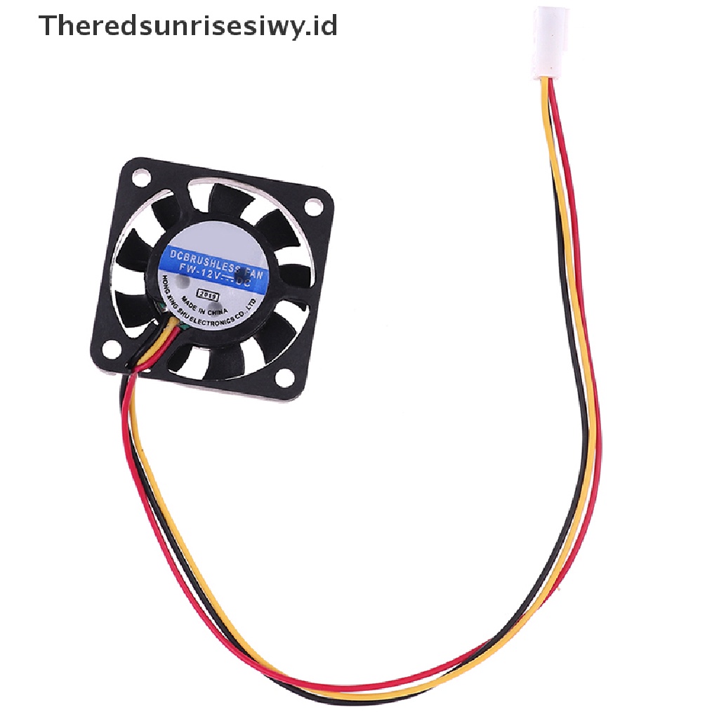 1 Pc 4010 40x40 X 10 12v 0.8w 0.06a 3 Pin Kipas Pendingin Heatsink Mini