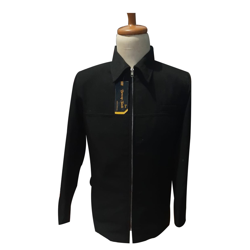 Jasket Hitam Polos Jas Jaket Pria Jas Kantor Jas Seragam Jas Santri Jas Formal Jas Non Formal
