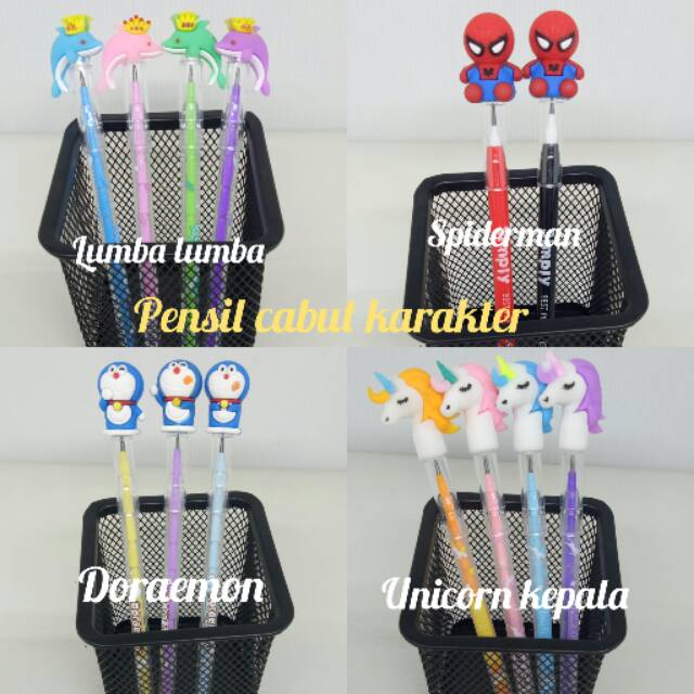 

Pensil cabut karakter.