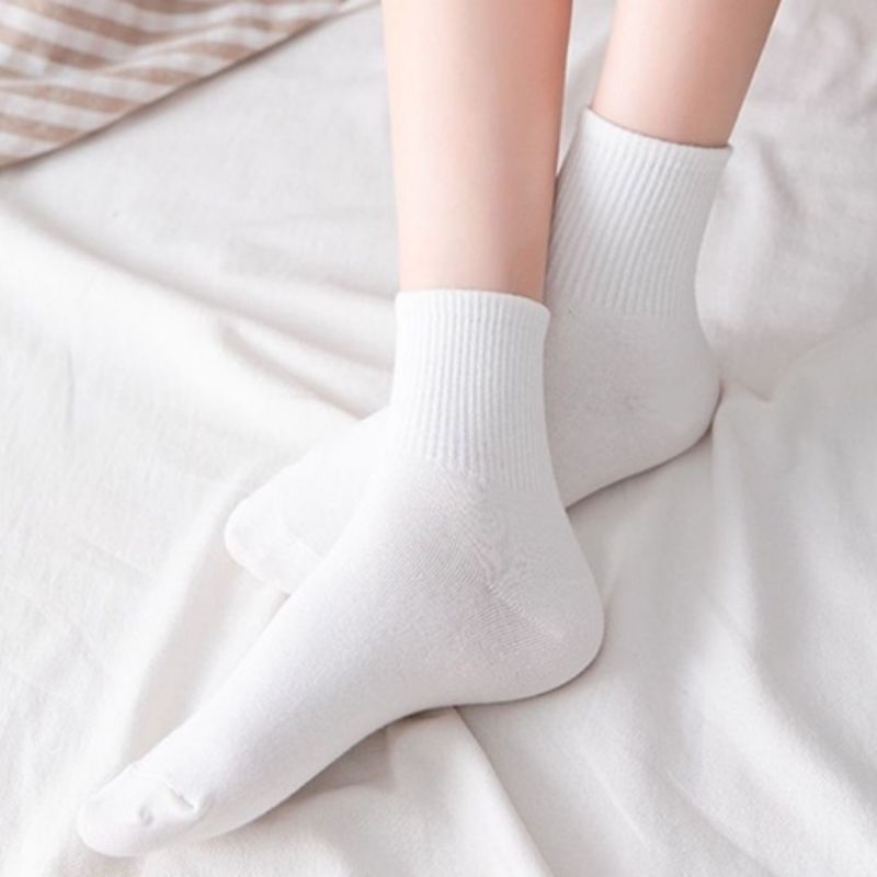 [COD] KAOS KAKI PUTIH PANJANG CUTE ALA KOREA IMPORT PREMIUM KAOS KAKI PUTIH DIATAS MATA KAKI MID SOCK KAOS KAKI WANITA RENDA