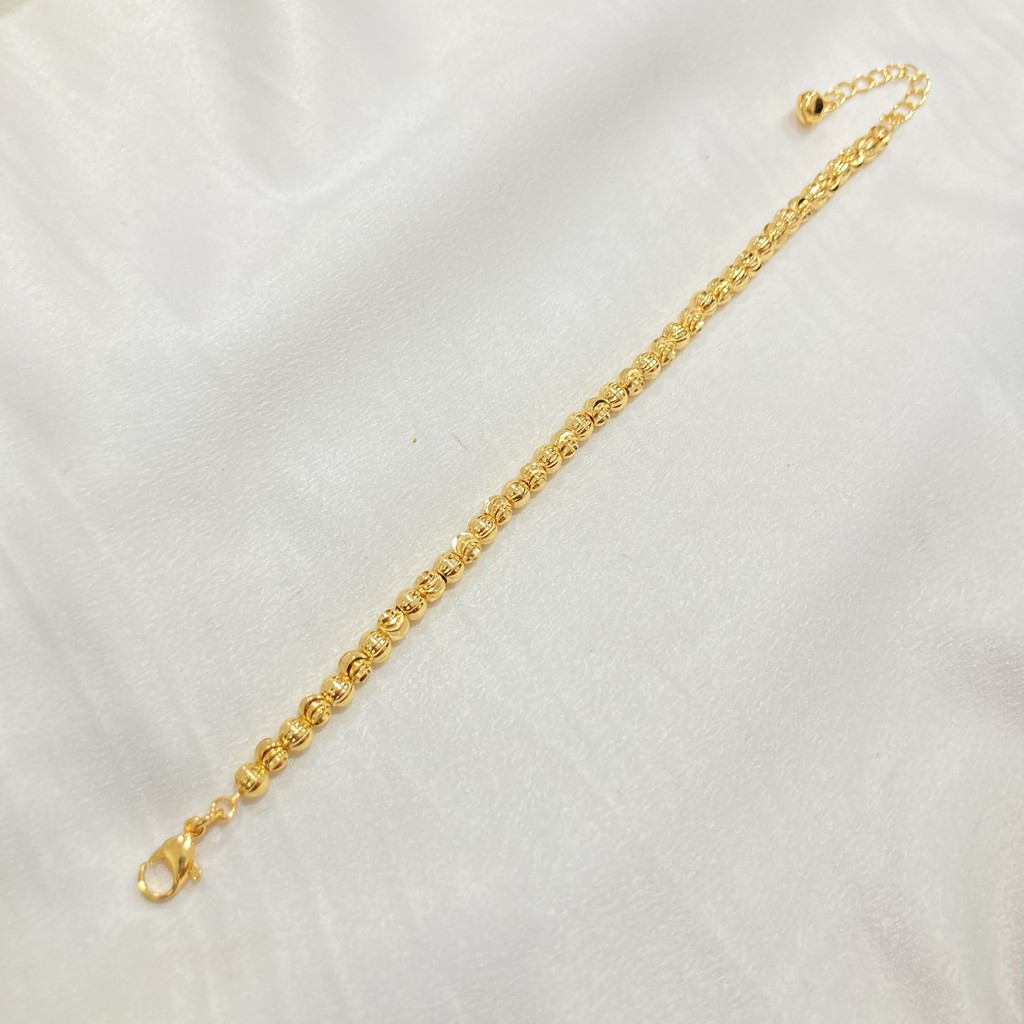 Gelang Jurai Bola Aksesoris Lapis Emas Wanita Fashion