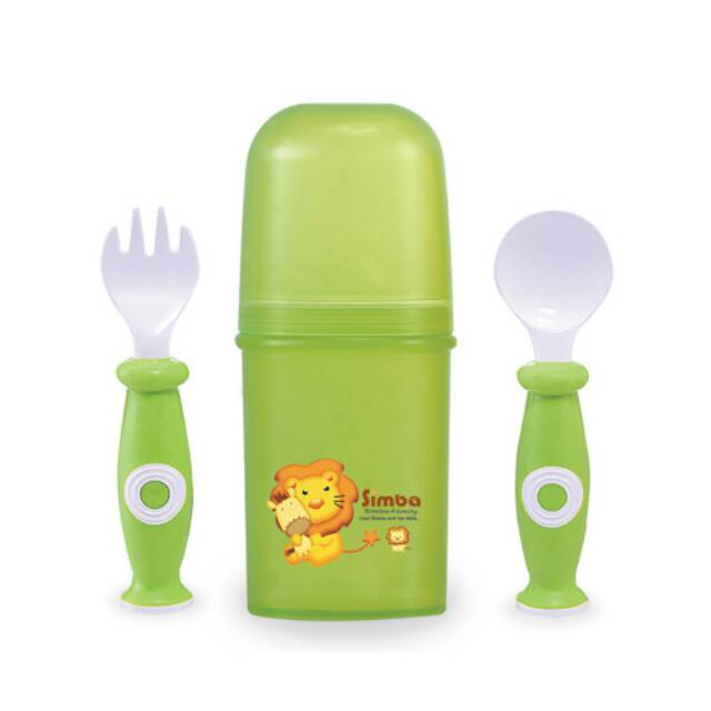 Simba Baby Cutlery Set with case