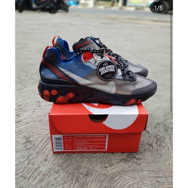 NIKE EPIC REACT ELEMENT 87 SOLAR RED MIROR QUALITY BNIB