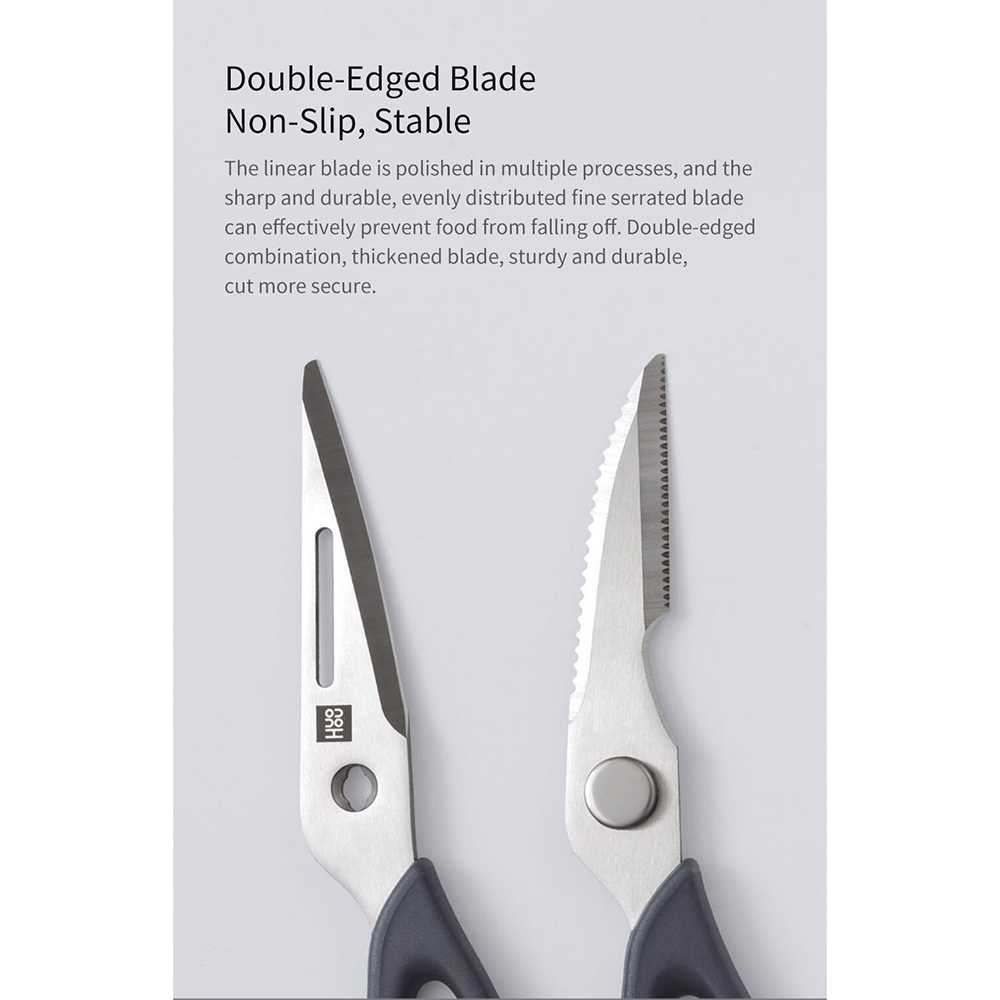 Huohou Gunting Dapur Multifunctional Detachable Scissors - HU0062