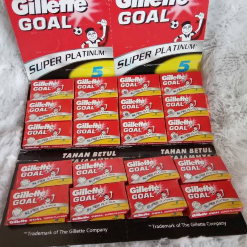 1 lembar SILET GOAL ORI GILLETE GOAL ASLI SILET 5pcs