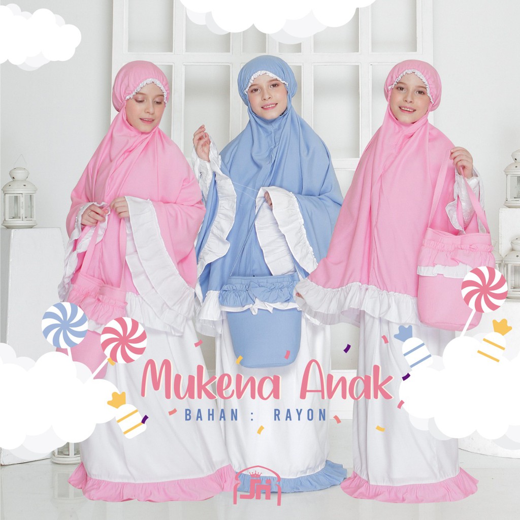 MUKENA ANAK | MUKENA RAYON ANAK | MUKENA ANAK MURAH KATUN BALI JAYA HEBAT