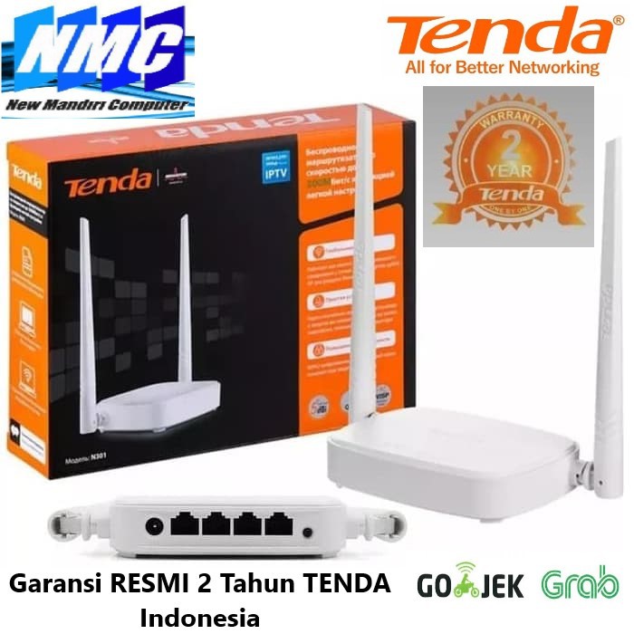 Tenda N301 7 in 1 Wireless Router + Access Point + Extender n301 wr840n wr845n bandwith Management