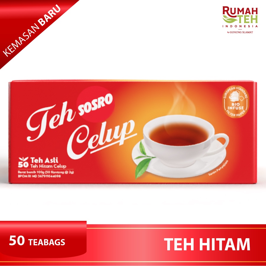 

Teh Celup Sosro 50 Bags - Teh Hitam berkualitas - Tea Bag