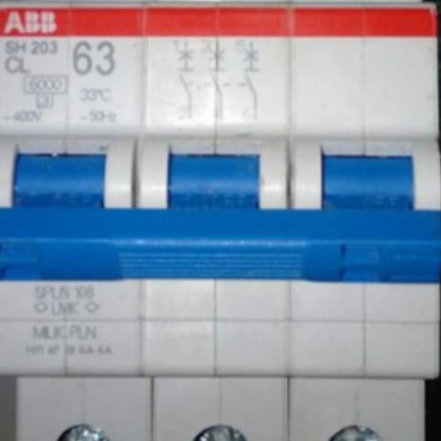 Mcb Pln 3 Phase 63A ABB