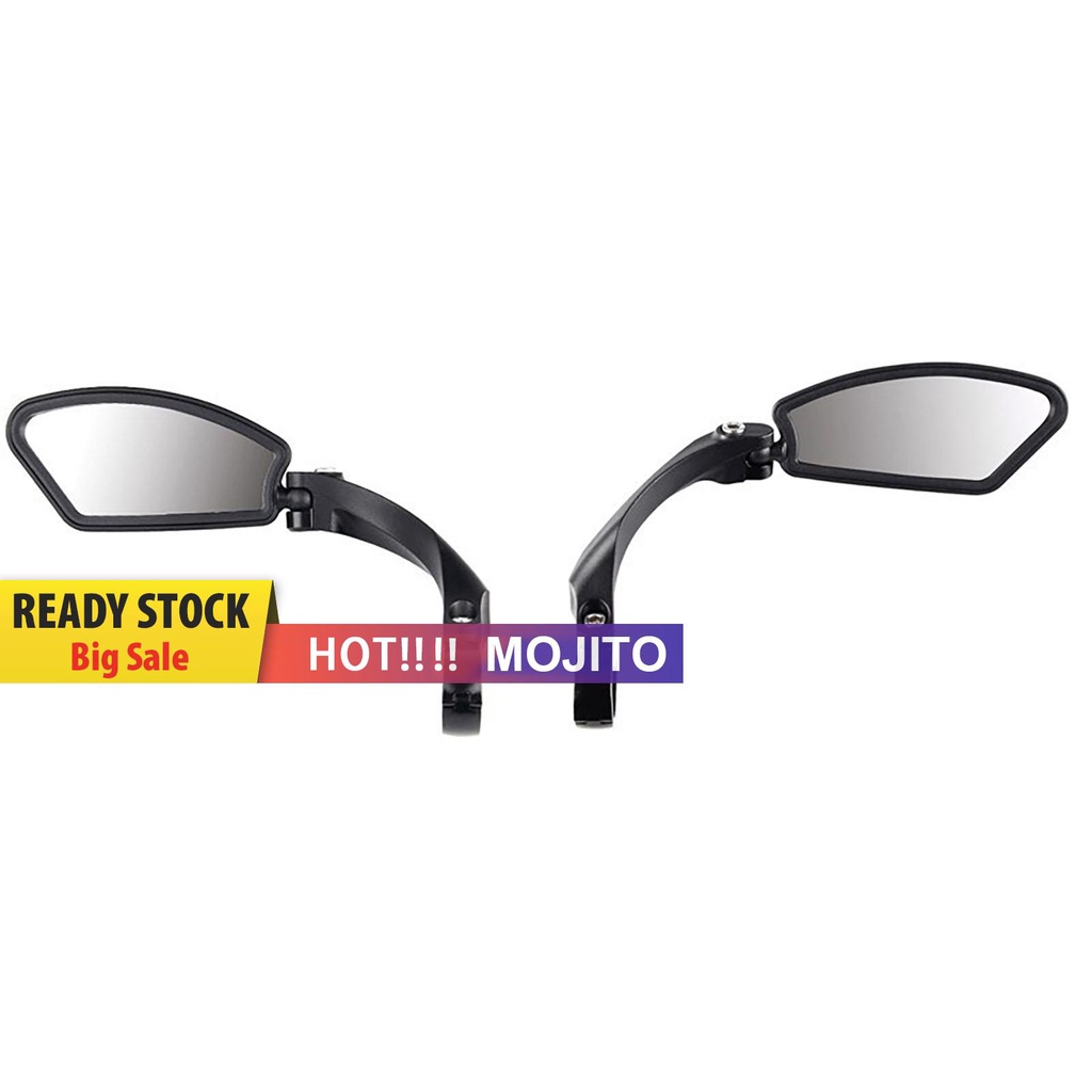 Kaca Spion Sepeda Rotasi 360 Derajat Adjustable Hd Anti Shock