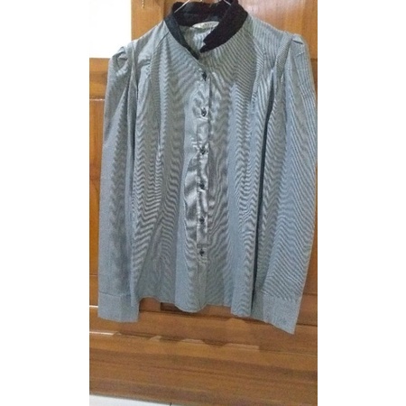 (Cuci Gudang Baju Import) 15 Murah korean style hem kemeja wanita lengan panjang