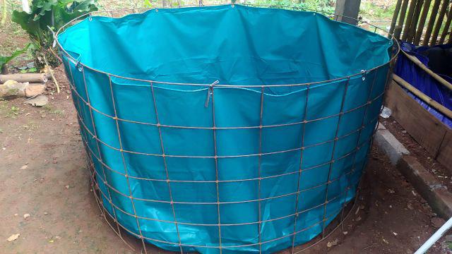 Kolam Terpal Orchid Bulat / Bundar Ukuran D 2 X T 1