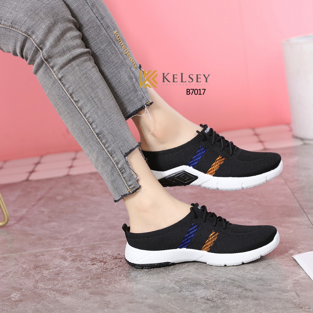 Kelsey Sandal Flyknit Shoes Wanita Selop Sandal  B7017