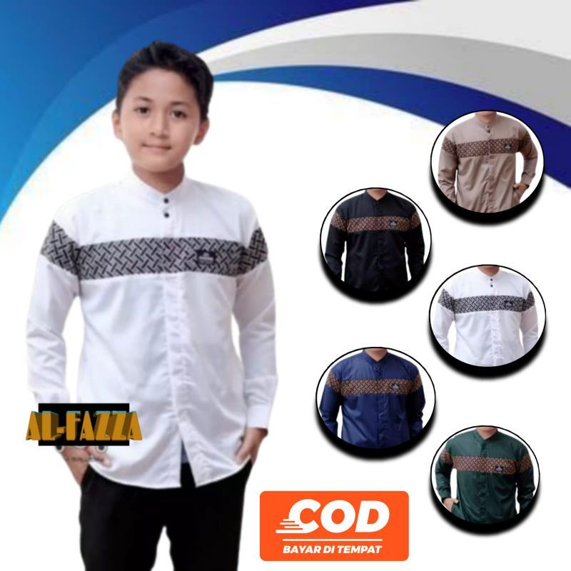 Baju Koko anak SD SMP / Koko anak motif terbaru Koko anak laki laki