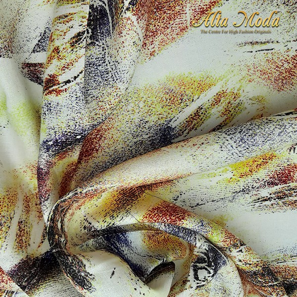 

Alta Moda Linen Motif Fancy Abstract Yellow Kain (1 M)